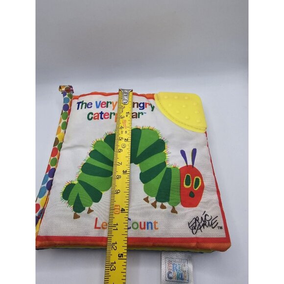 Eric Carle The Very Hungry Caterpillar Lets Count Crinkle Squeaker Teether Book - Picture 6 of 8